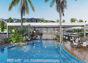 شقق على البحر في مجمع من الدرجة الممتازة 