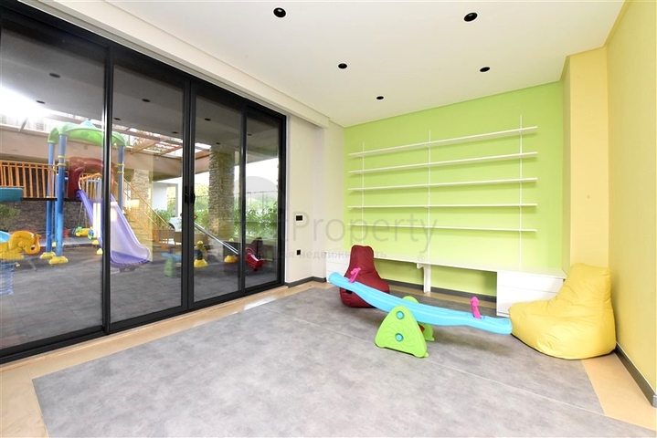 شقة 1+1 في مجمع جديد مع بنية تحتية في منطقة أوبا 