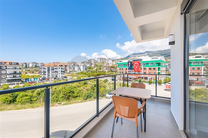 شقة 1+1 في مجمع جديد مع بنية تحتية في منطقة أوبا 