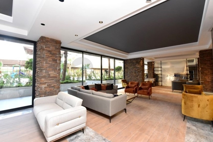 شقة 1+1 في مجمع جديد مع بنية تحتية في منطقة أوبا 