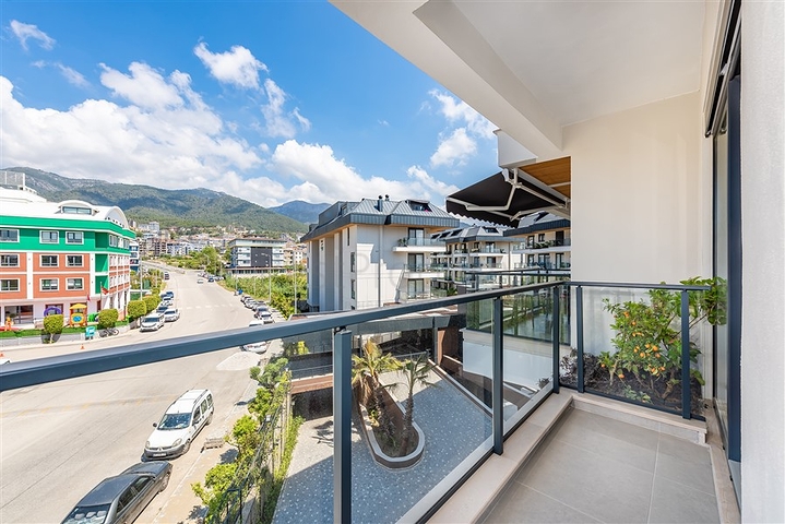 شقة 1+1 في مجمع جديد مع بنية تحتية في منطقة أوبا 