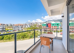 شقة 1+1 في مجمع جديد مع بنية تحتية في منطقة أوبا 