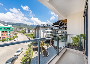 شقة 1+1 في مجمع جديد مع بنية تحتية في منطقة أوبا 