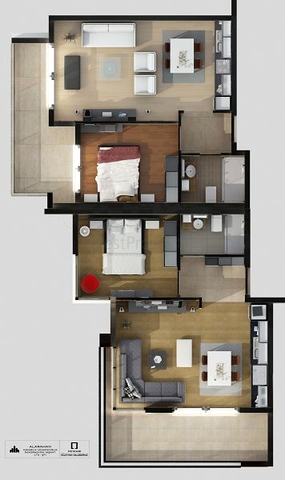 شقق بتصاميم مختلفة ضمن مجمع حديث في افسلار 