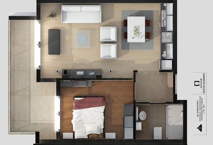 شقق بتصاميم مختلفة ضمن مجمع حديث في افسلار 