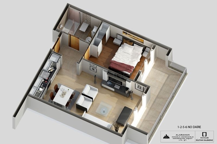 شقق بتصاميم مختلفة ضمن مجمع حديث في افسلار 