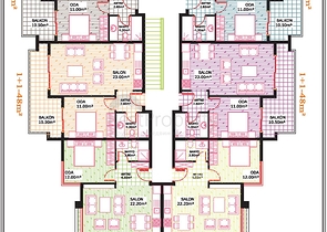 شقق بتصاميم مختلفة ضمن مجمع حديث في افسلار 
