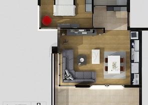 شقق بتصاميم مختلفة ضمن مجمع حديث في افسلار 