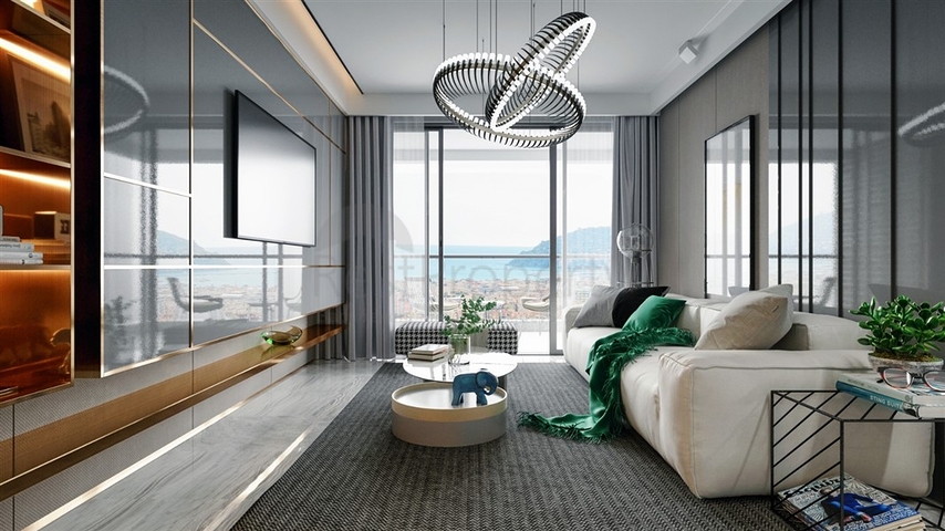 شقة 1+1 في مجمع سكني جديد في وسط ألانيا شقة 1+1 في مجمع سكني جديد في وسط ألانيا