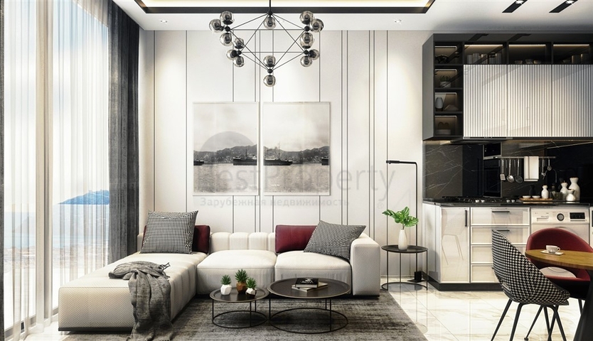 شقة 1+1 في مجمع سكني جديد في وسط ألانيا شقة 1+1 في مجمع سكني جديد في وسط ألانيا