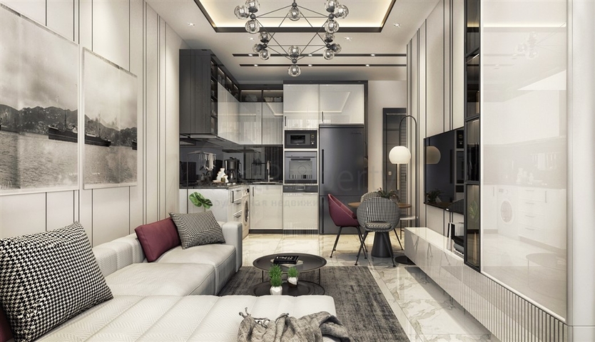 شقة 1+1 في مجمع سكني جديد في وسط ألانيا شقة 1+1 في مجمع سكني جديد في وسط ألانيا