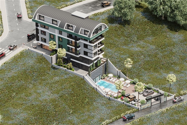 مجمع من 11 شقة في منطقة أوبا الشعبية 