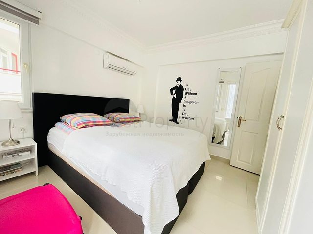 شقة 100 متر من البحر مع تخطيط 1 + 1 في منطقة النخبة من أوبا