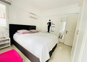 شقة 100 متر من البحر مع تخطيط 1 + 1 في منطقة النخبة من أوبا