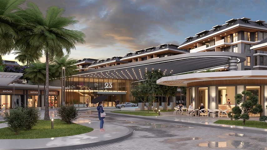 مجمع من الدرجة الممتازة مع بنية تحتية فندقية في منطقة أوبا