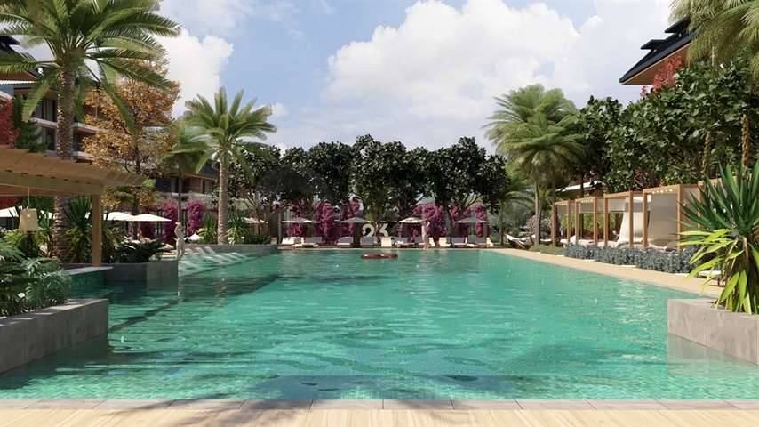 مجمع من الدرجة الممتازة مع بنية تحتية فندقية في منطقة أوبا