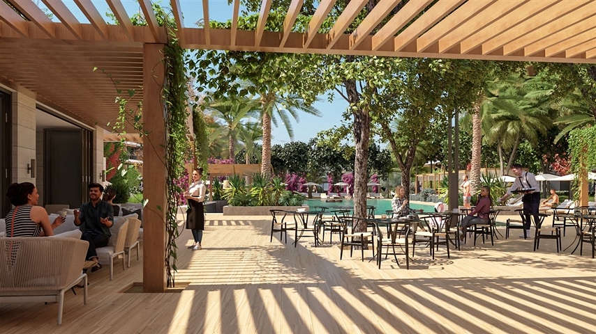 مجمع من الدرجة الممتازة مع بنية تحتية فندقية في منطقة أوبا