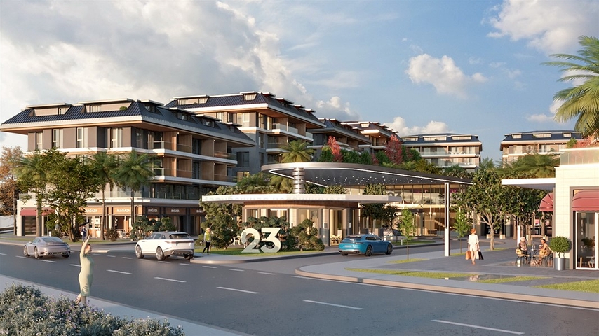 مجمع من الدرجة الممتازة مع بنية تحتية فندقية في منطقة أوبا