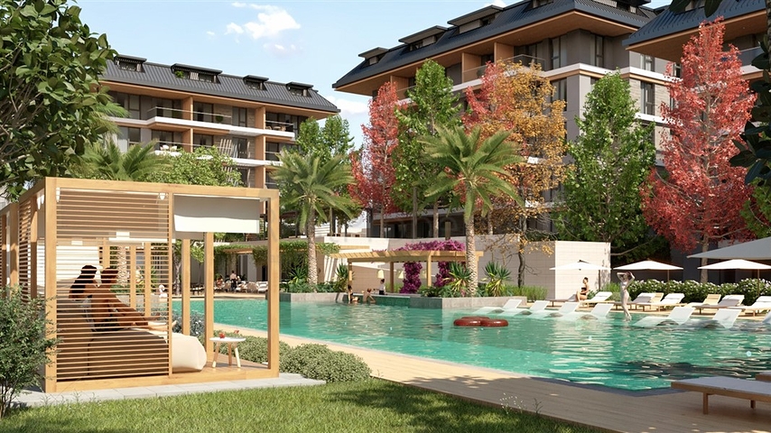 مجمع من الدرجة الممتازة مع بنية تحتية فندقية في منطقة أوبا