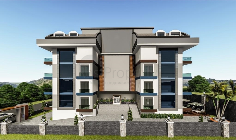 مجمع سكني 1+1 قيد الإنشاء في منطقة محمودلار