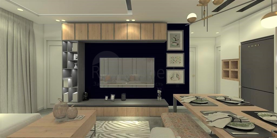 مجمع سكني 1+1 قيد الإنشاء في منطقة محمودلار