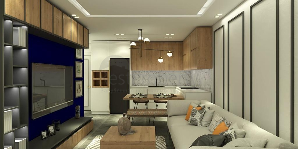 مجمع سكني 1+1 قيد الإنشاء في منطقة محمودلار