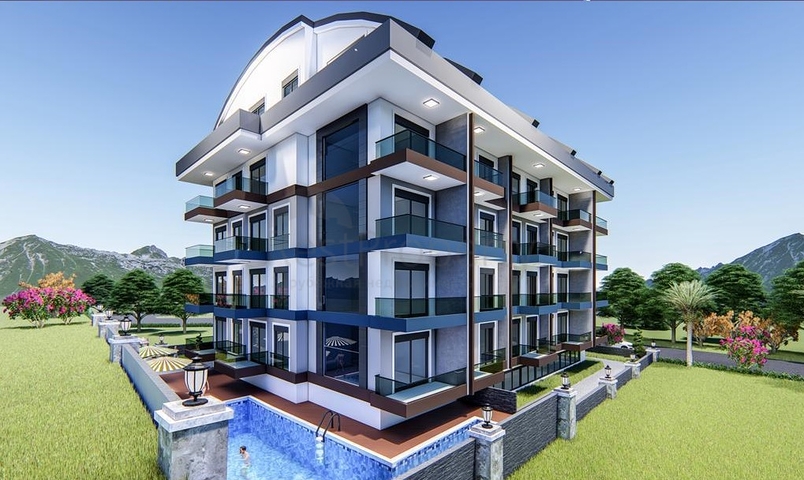 مجمع سكني 1+1 قيد الإنشاء في منطقة محمودلار