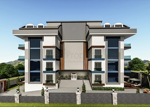 مجمع سكني 1+1 قيد الإنشاء في منطقة محمودلار