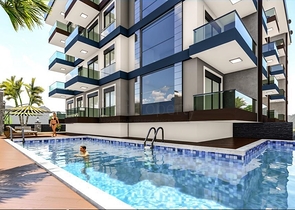 مجمع سكني 1+1 قيد الإنشاء في منطقة محمودلار