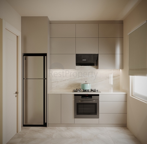 مجمع سكني حديث قيد الإنشاء في منطقة كاديكوي التجارية الجديدة