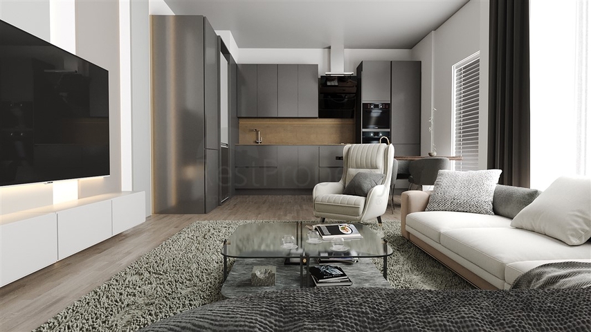 شقة 2+1 في مجمع قيد الإنشاء في منطقة أوكورجالار