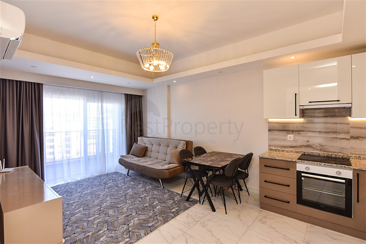 شقة 1+1 للايجار في مجمع سكني جديد