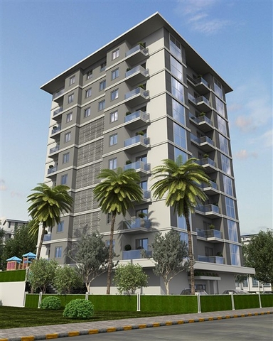 شقة فسيحة 1 + 1 في مبنى قيد الإنشاء في منطقة محمودلار