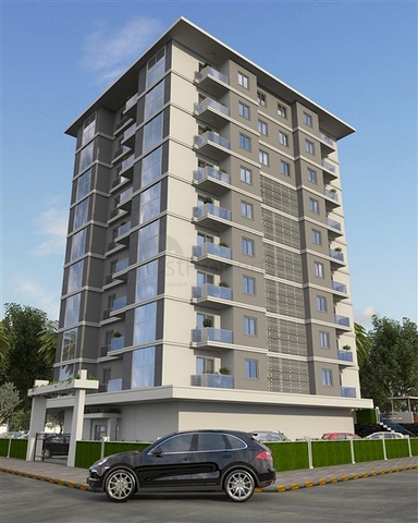 شقة فسيحة 1 + 1 في مبنى قيد الإنشاء في منطقة محمودلار