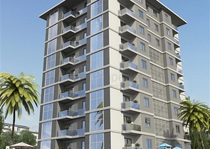 شقة فسيحة 1 + 1 في مبنى قيد الإنشاء في منطقة محمودلار