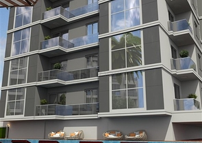 شقة فسيحة 1 + 1 في مبنى قيد الإنشاء في منطقة محمودلار