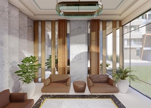 شقة فسيحة 1 + 1 في مبنى قيد الإنشاء في منطقة محمودلار