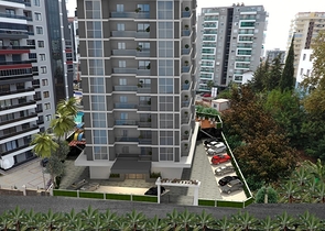 شقة فسيحة 1 + 1 في مبنى قيد الإنشاء في منطقة محمودلار