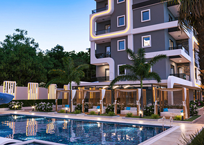 شقة 1+1 في مجمع من الدرجة الممتازة في منطقة محمودلار