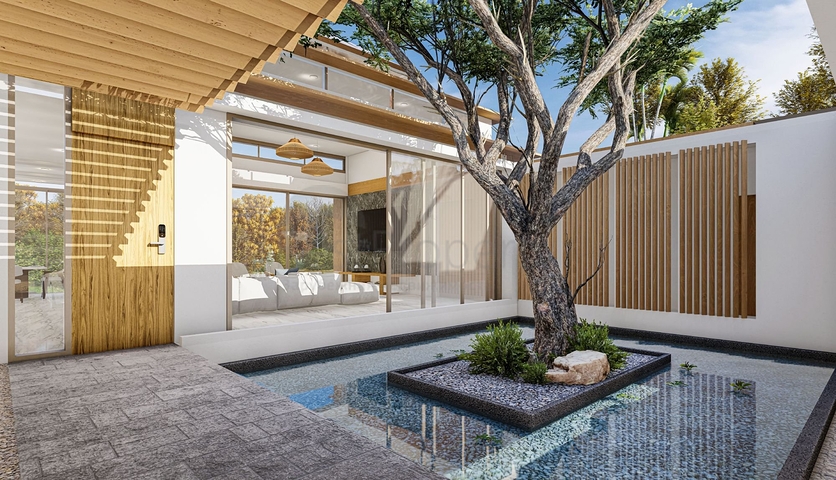 فلل قيد الإنشاء بالقرب من بانغ تاو