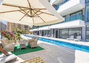 شقة مفروشة 1 + 1 في مجمع جديد في منطقة كارجيجاك