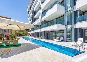 شقة مفروشة 1 + 1 في مجمع جديد في منطقة كارجيجاك