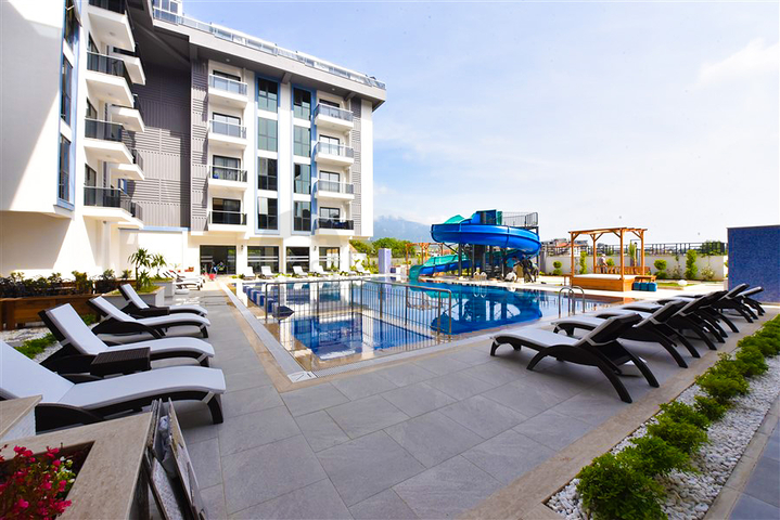 شقة 1+1 في مجمع جديد مع بنية تحتية متطورة 