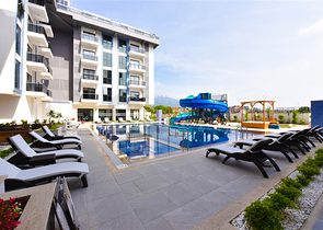 شقة 1+1 في مجمع جديد مع بنية تحتية متطورة 