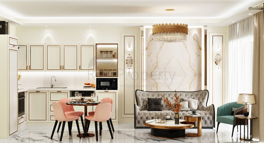 شقة 1 + 1 في منطقة كليوباترا مع تصريح إقامة