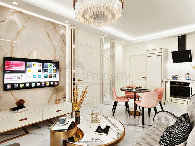 شقة 1 + 1 في منطقة كليوباترا مع تصريح إقامة