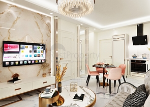 شقة 1 + 1 في منطقة كليوباترا مع تصريح إقامة