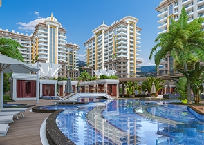 شقة 1+1 في مشروع من الدرجة الممتازة قيد الإنشاء في منطقة محمودلار