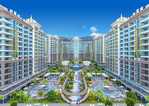 شقة 1+1 في مجمع متميز في وسط محمودلار