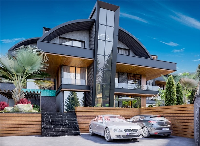 فيلات 4 + 2 مع مناظر خلابة في منطقة كارجيجاك 